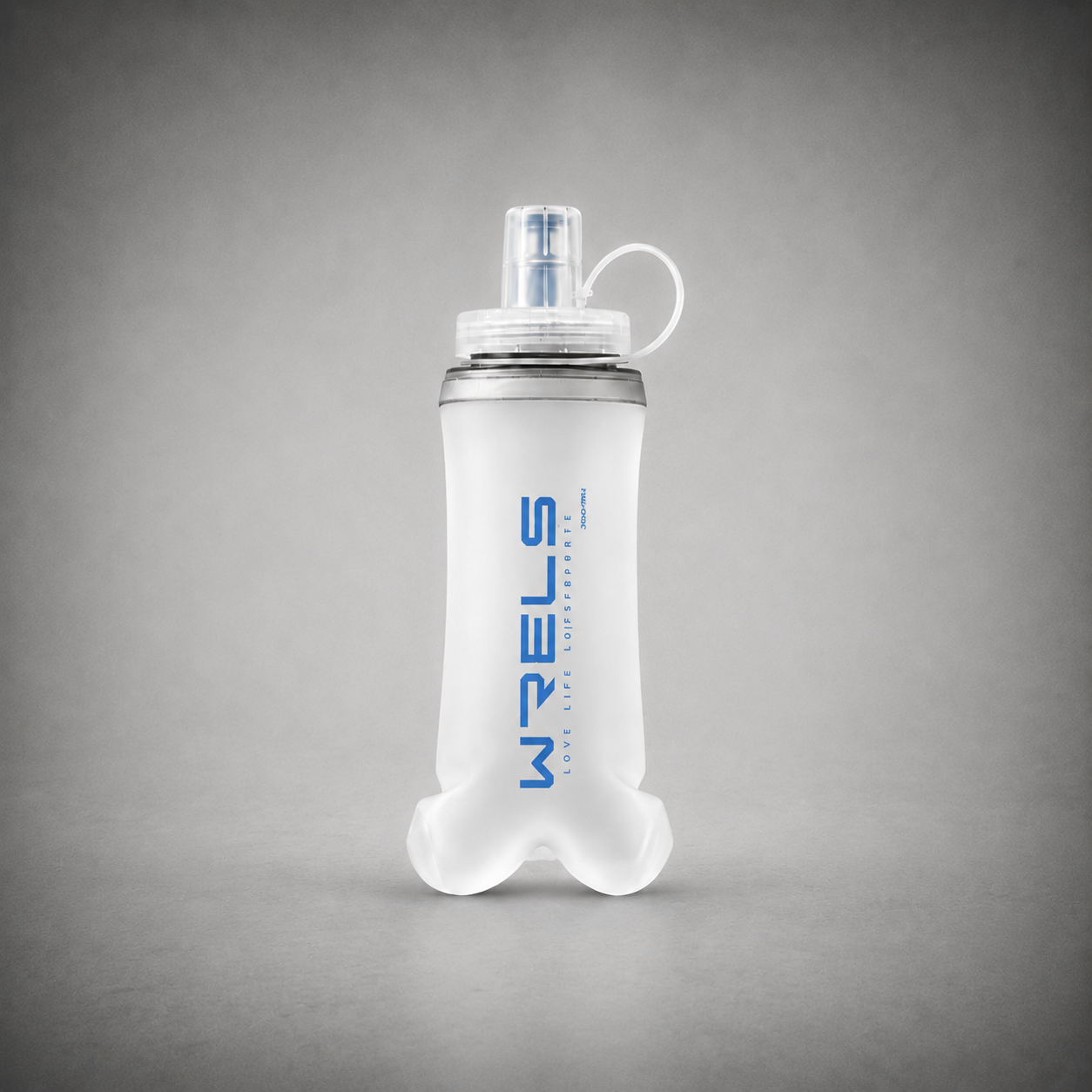 WRELS Faltbare Soft Flask Wasserflasche (300 ml) – Auslaufsicher & Platzsparend