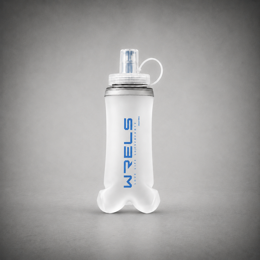 WRELS Faltbare Soft Flask Wasserflasche (300 ml) – Auslaufsicher & Platzsparend